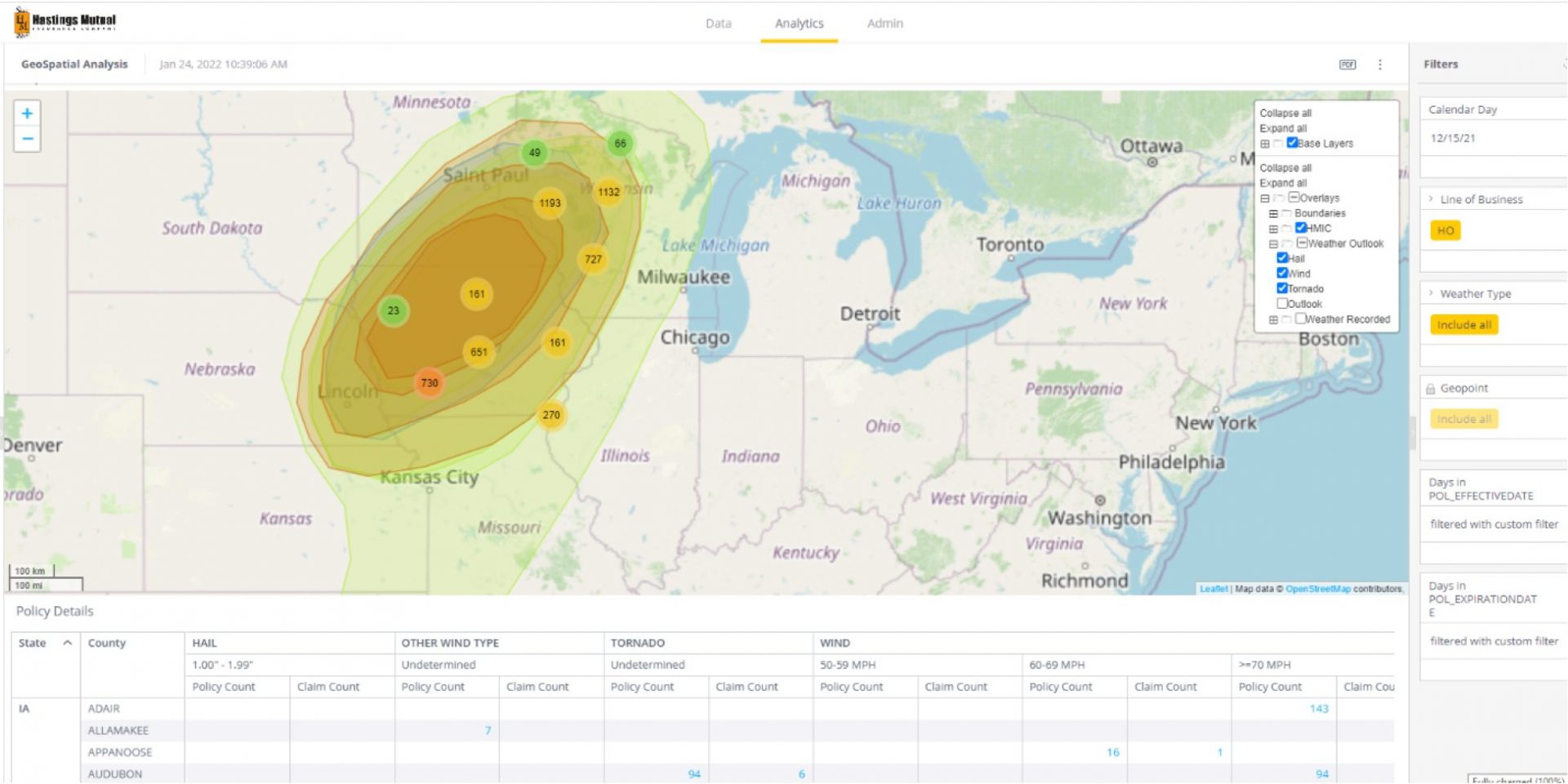 Weather event